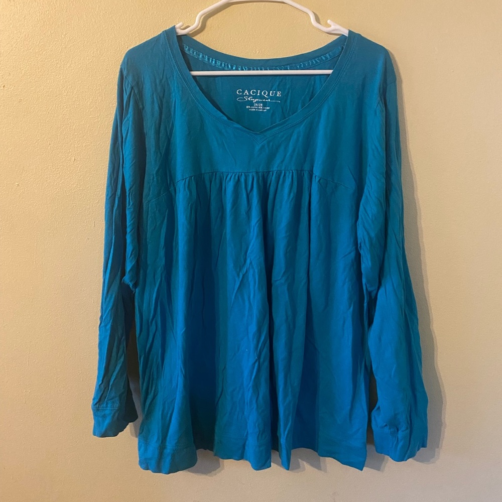Cacique Sleepwear Plus Size Blouse Size 26/28